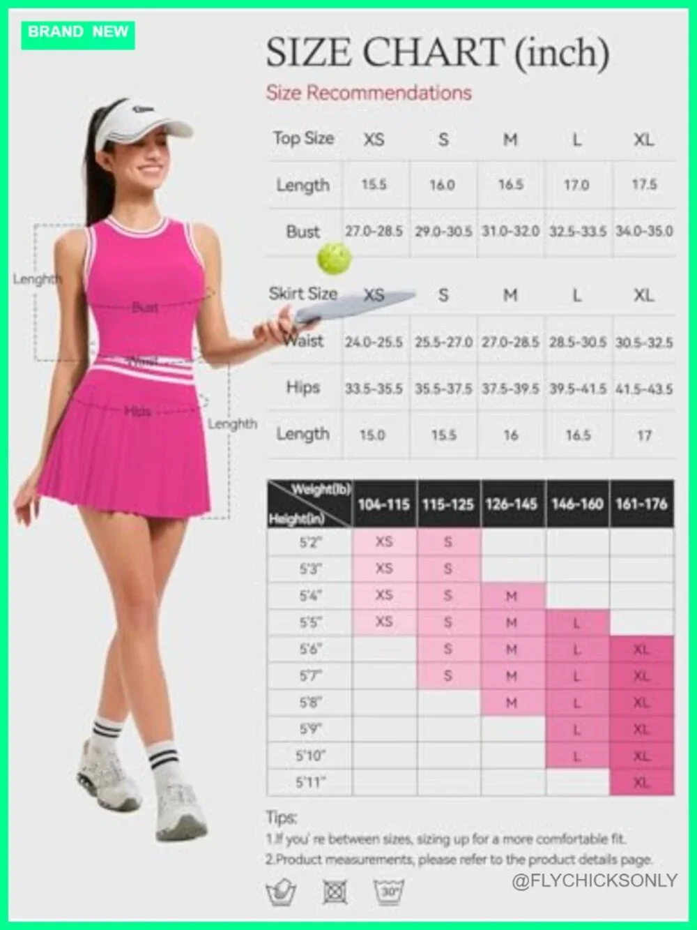 High Waisted Pleated Tennis Skirt Set with Built-in Bra and Pockets